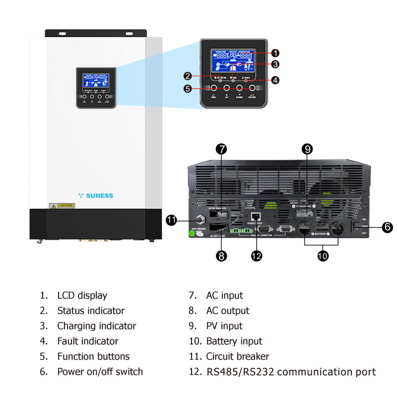 24v hybrid solar inverter