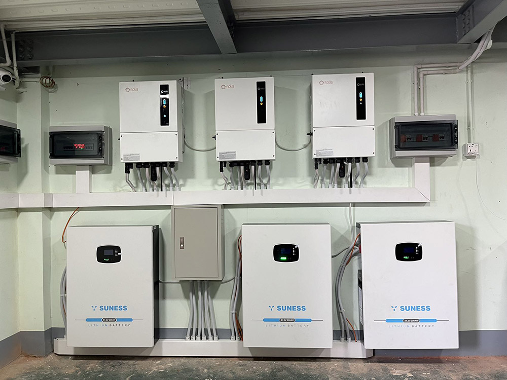 Solis အင်ဗာတာနှင့်အတူ Sunness ဘက်ထရီ