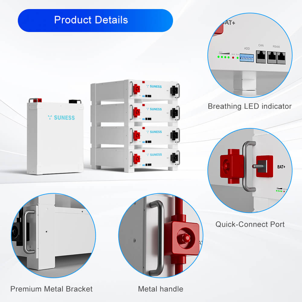 EC-MIN5.12 51.2V 5.12KWH | ဆိုလာဘက်ထရီ | 8000 Cycle Times