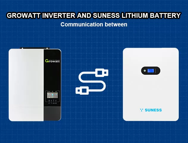 Growatt Inverter ဖြင့် ချိတ်ဆက်ထားသော လီသီယမ်ဘက်ထရီ