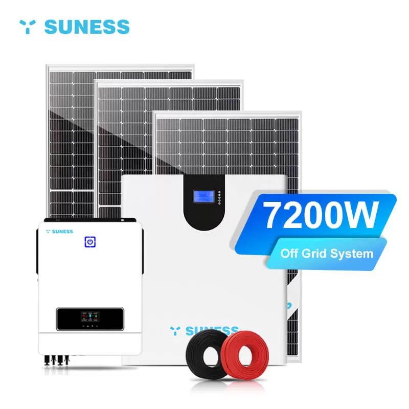 7.2KW စနစ်| LiFePO4 ဘက်ထရီ | ဆိုလာအင်ဗာတာ