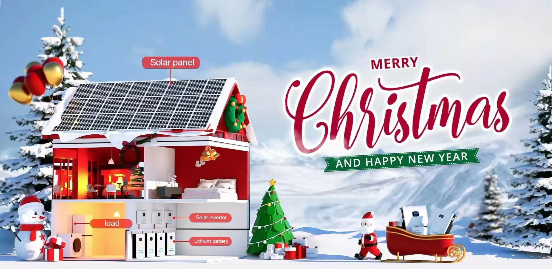 Solar Harmony for Christmas and New Year Cheers