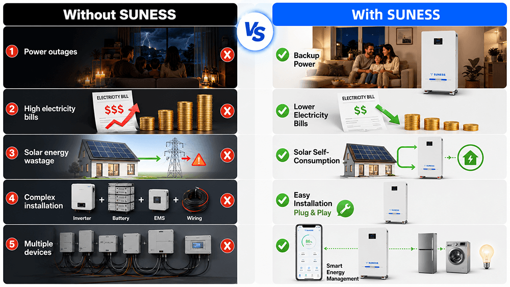 SUN 3600 3.6kW | 8kWh | 220/230/240VAC