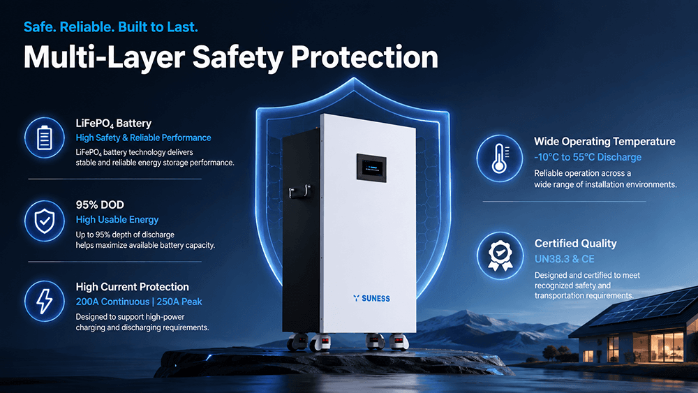 EC-Mini 18.02 18kWh LiFePO₄ Battery | 51.2V Home Energy Storage | SUNESS